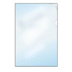 Muovitasku A4/145mic 2-sivua auki kirkas PP 25kpl