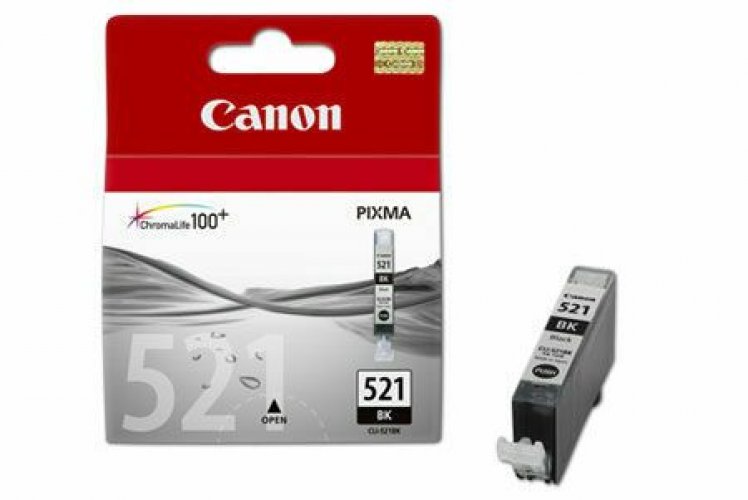 Mustekasetti Canon CLI-521 BK 2933b001 valokuvamusta värikasetti