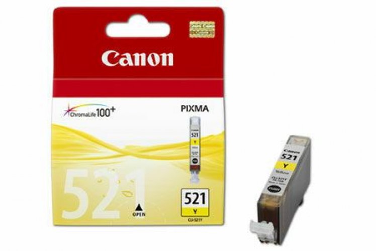 Mustekasetti Canon CLI-521 Y 2936b001 keltainen värikasetti