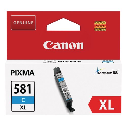 Canon CLI-581C XL mustes.pat. cyan