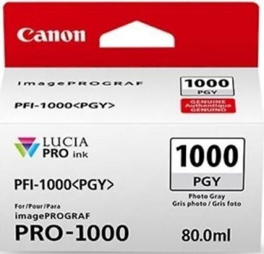 Mustekasetti Canon PFI-1000 PGY 0553c001 harmaa värikasetti