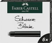 Mustekasetti Faber-Castell musta 6kpl