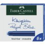 Mustekasetti Faber-Castell sininen 6kpl