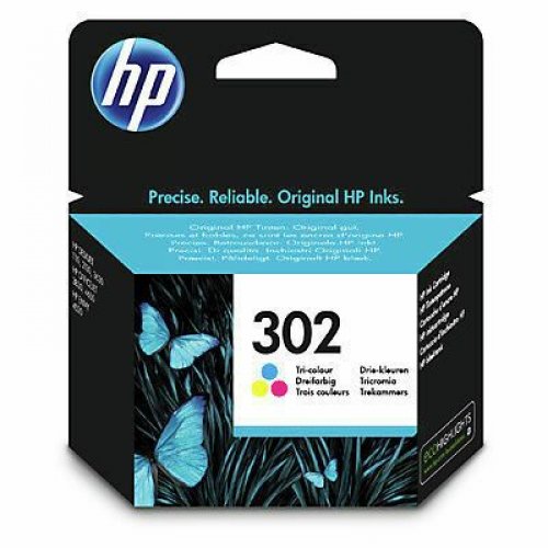 Mustekasetti HP 302 F6U65AE 3-väri värikasetti