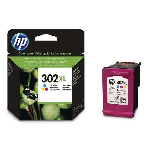 Mustekasetti HP 302XL 3-väri