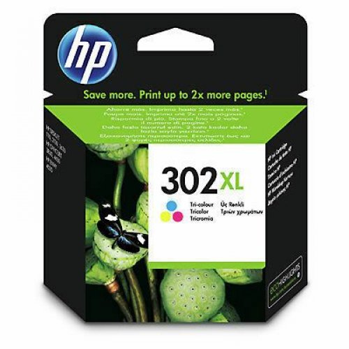 Mustekasetti HP 302XL F6U67AE 3-väri värikasetti