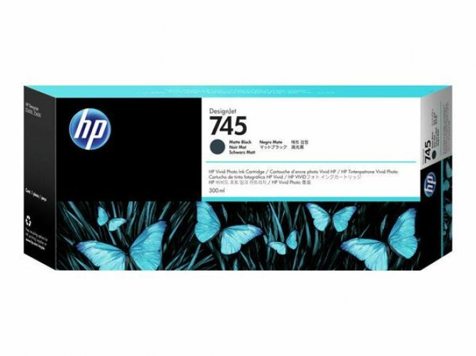 Mustekasetti HP 745 F9K05A mattamusta värikasetti