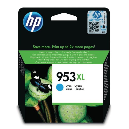 Mustekasetti HP 953XL F6U16AE syaani