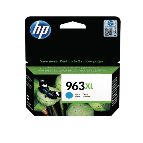 Mustekasetti HP No. 963 XL 3JA27AE syaani