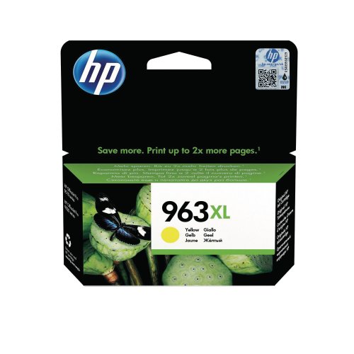 Mustekasetti HP No. 963 XL 3JA29AE keltainen