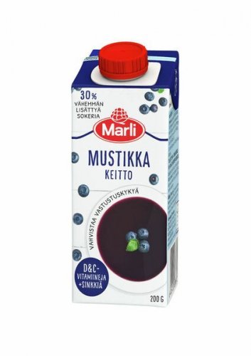 Mustikkakeitto Marli +D ja C-vitamiinit ja sinkki 15x200g