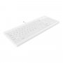 Näppäimistö Active Key QuickClean Medical Compact Wired IP68 White
