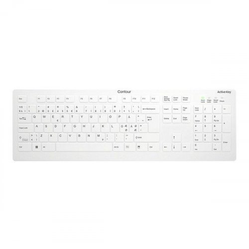 Näppäimistö Active Key QuickClean Medical Full-size WL IP68