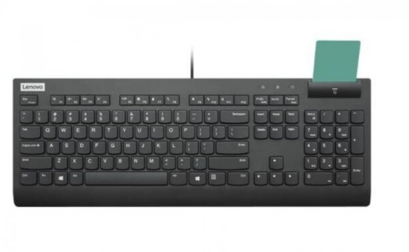 Näppäimistö Lenovo Smartcard musta langallinen