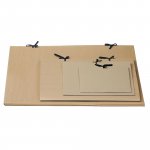 Nauhasalkku a3 kestopahvia ruskea