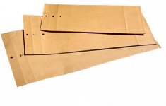 Näytepussi ruskea 16x34x6cm niittisuljenta 250kpl