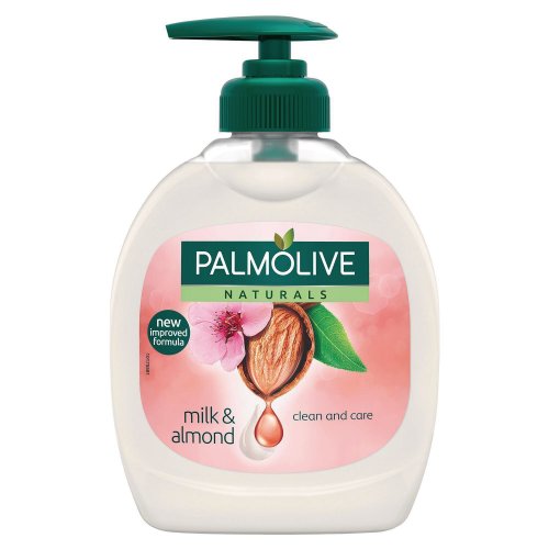 Nestesaippua Palmolive milk&almond 300ml, hinta 2,31€