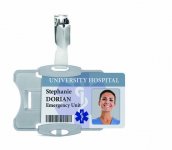 Nimikorttikotelo Durable 8418 54x85mm yhdelle kortille 25kpl/pak