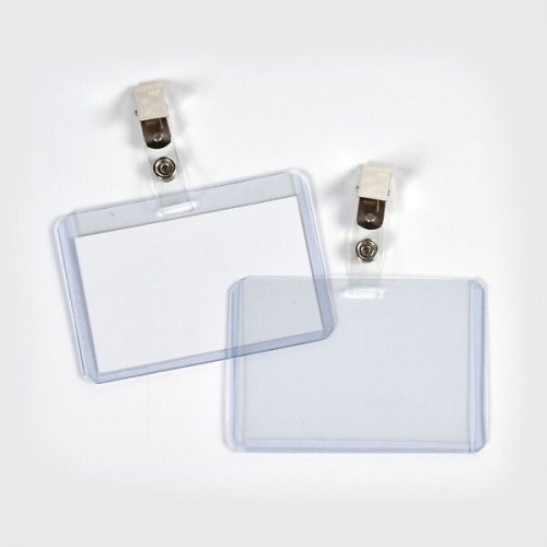 Nimikylttikotelo BNT 91x60mm klipsi kirkas