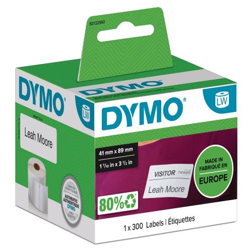 Nimilapputarra dymo s0722560 41x89 300kpl