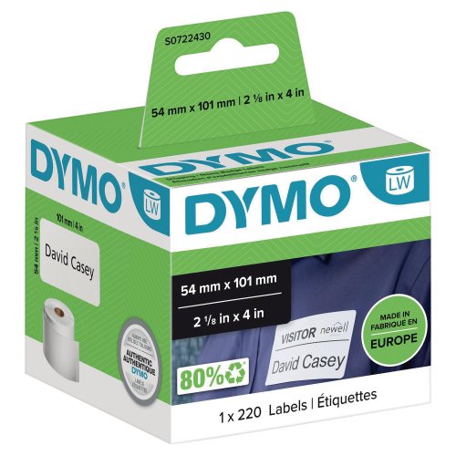 Lähetystarra dymo s0722430 101x54 220kpl