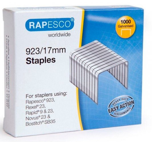 Nitojan Niitti Rapesco 923/17 sinkki 1000kpl