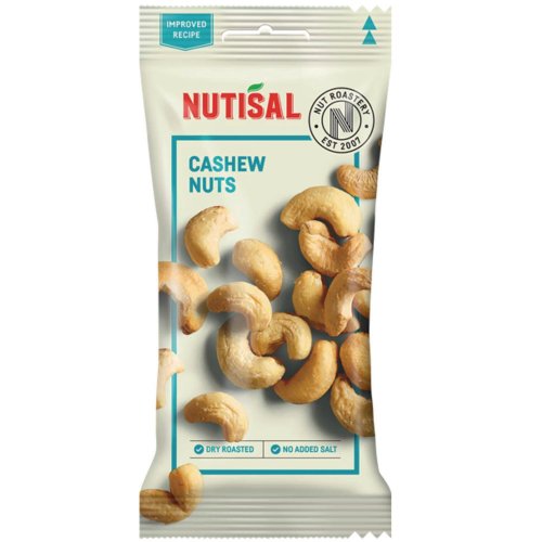 Nutisal natural cashewpähkinä annospussi 60g 14kpl