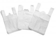 Ohut muovikassi 30 x 55 cm valkoinen 200 kpl