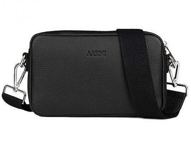 Olkalaukku Aarni musta musta/silver