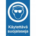 Opaste käytettävä suojalaseja