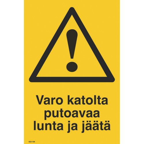Opaste varo katolta putoavaa lunta