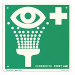 Opastekilpi 1740 silmähuuhtelu