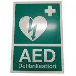 Opastekyltti AED Defibrilaattori A4