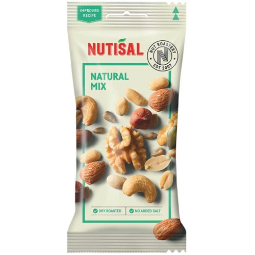Pähkinäsekoitus Nutisal natural annospussi 60g 14kpl