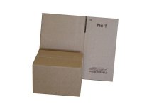 Pahvilaatikko 225x165x145/78/59mm no:1 A5 ruskea