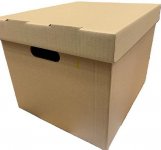 Pahvilaatikko + kansi 370x320x290mm ruskea