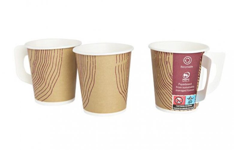 Pahvimuki Menu korvalla 175ml kuumakuppi thin PE