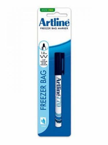 Pakastuskynä Artline EK-770 blister musta 1,0mm pyöreä kärki