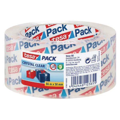 Pakkausteippi Tesa® 57807 pp 50mm x 66m kirkas