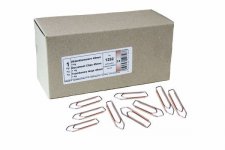 Paperiliitin 45 mm kuparoitu 1kg/ras 