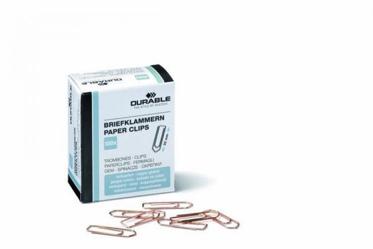 Paperiliitin kupari 32mm 100kpl (kuparoitu)