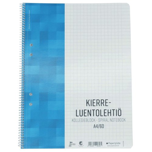 Paperipiste kierreluentol a4 7x7 8-12