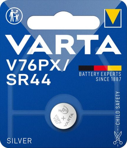 Varta V76PX / SR44 hopeaoxidiparisto (nappi)