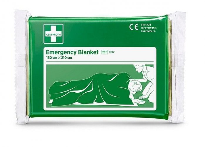 Pelastuspeite Cederroth 160x210cm.