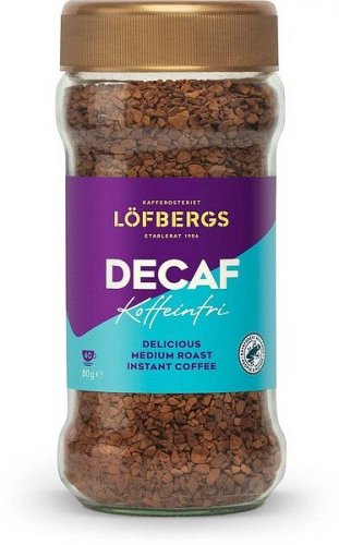 Pikakahvi Löfbergs Decaf 80 g kofeiiniton RFA