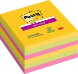 Post-it Carnival 101x101mm viivat värilajitelma 6x90 kpl