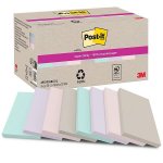 Post-it® Super Sticky 76x127mm Recycled lajitelma 8x70 lappua