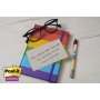Post-it® Super Sticky 76x127mm. Recycled lajitelma 8x70 lappua