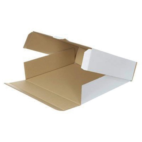 Postituskotelo kansiolle 323 x 298 x 83mm valkoinen 50kpl