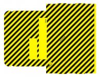 Postituslaatikko 255x210x30mm keltainen/musta